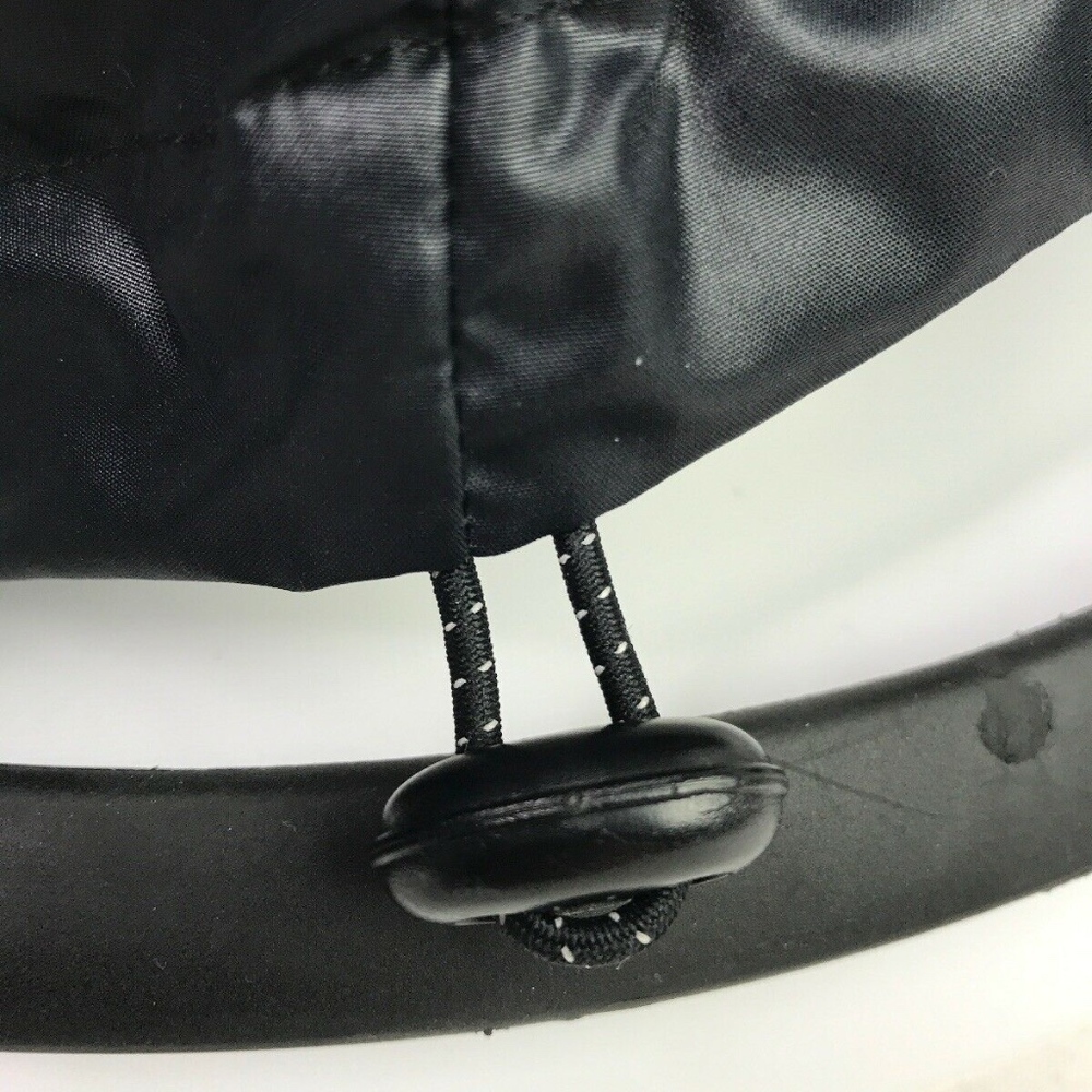 Nike Running Solid Black Windbreaker Jacket L - image 7